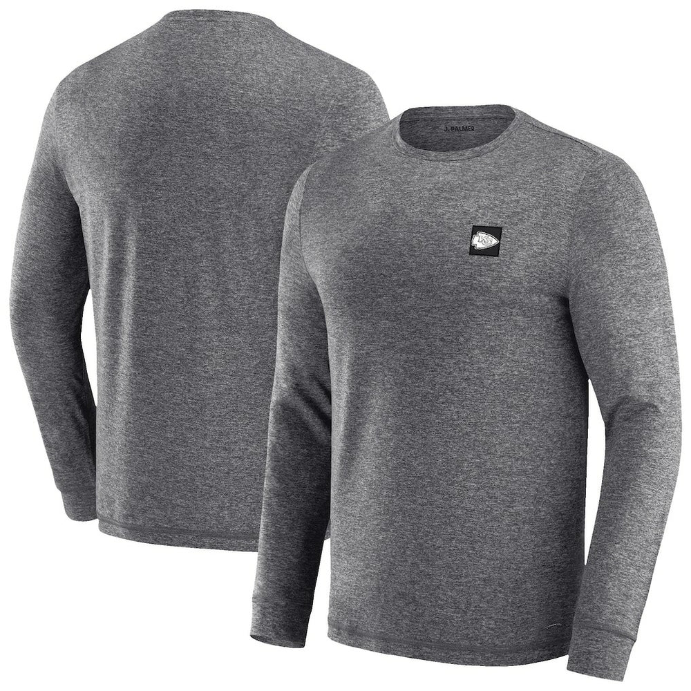 Kansas City Chiefs J. Palmer Four Down Long Sleeve T-Shirt Heather Black