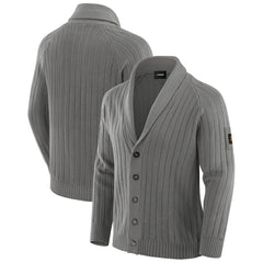 Minnesota Vikings J. Palmer The Playmaker Cardigan Raglan Sweater Graphite