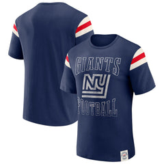 Fanatics New York Giants Darius Rucker Collection Distressed Throwback Shoulder Stripe T-Shirt Royal