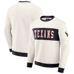Fanatics Houston Texans Darius Rucker Collection Colorblock Pullover Sweatshirt Cream