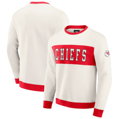 Fanatics Kansas City Chiefs Darius Rucker Collection Colorblock Pullover Sweatshirt Cream