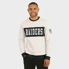 Fanatics Las Vegas Raiders Darius Rucker Collection Colorblock Pullover Sweatshirt Cream