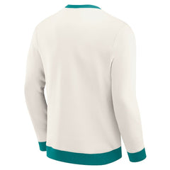 Fanatics Miami Dolphins Darius Rucker Collection Colorblock Pullover Sweatshirt Cream