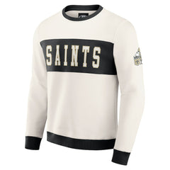 Fanatics New Orleans Saints Darius Rucker Collection Colorblock Pullover Sweatshirt Cream