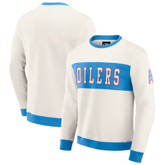 Fanatics Tennessee Titans Darius Rucker Collection Colorblock Pullover Sweatshirt Cream