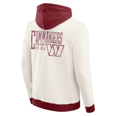 Fanatics Washington Commanders Darius Rucker Collection Distressed Graphics Full-Zip Hoodie Cream