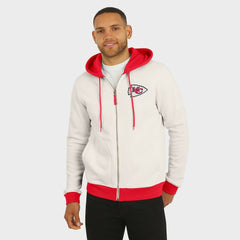 Fanatics Kansas City Chiefs Darius Rucker Collection Distressed Graphics Full-Zip Hoodie Cream