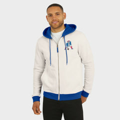 Fanatics New England Patriots Darius Rucker Collection Distressed Graphics Full-Zip Hoodie Cream