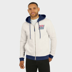 Fanatics New York Giants Darius Rucker Collection Distressed Graphics Full-Zip Hoodie Cream