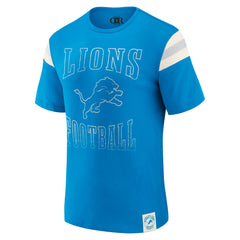 Fanatics Detroit Lions Darius Rucker Collection Football Stripe Sleeve T-Shirt Blue
