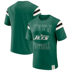 Fanatics New York Jets Darius Rucker Collection Football Stripe Sleeve T-Shirt Green