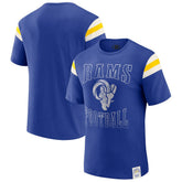 Fanatics Los Angeles Rams Darius Rucker Collection Football Stripe Sleeve T-Shirt Royal