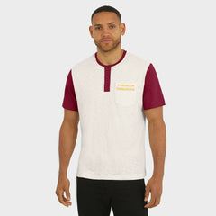 Fanatics Washington Commanders Darius Rucker Collection Henley Colorblock Slub Pocket T-Shirt Cream