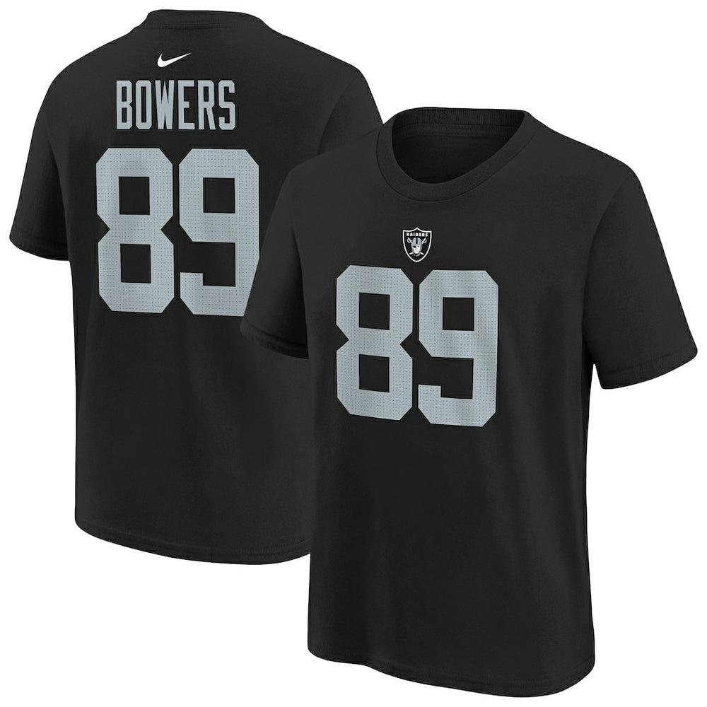 Nike Brock Bowers Las Vegas Raiders Youth Player Name & Number T-Shirt Black