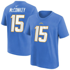 Nike Ladd McConkey Los Angeles Chargers Youth Player Name & Number T-Shirt Powder Blue