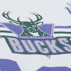 Milwaukee Bucks Unisex Hardwood Classics Vintage Team Origins Premium T-Shirt White | Mitchell & Ness Near Me