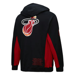 Miami Heat Hardwood Classics Team Origins Fleece Pullover Hoodie Black | Mitchell & Ness discount