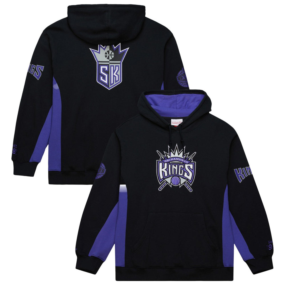 Sacramento Kings Hardwood Classics Team Origins Fleece Pullover Hoodie Black | Mitchell & Ness Near Me