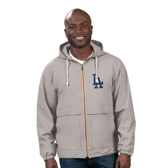 Los Angeles Dodgers G-III Sports by Carl Banks Full-Zip Rain Jacket - Gray - MLB Discount