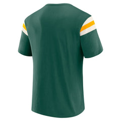 Athletics Darius Rucker Collection by Fanatics Distressed Sleeve Stripe T-Shirt - Green - Fanatics Discount