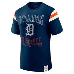 Detroit Tigers Darius Rucker Collection by Fanatics Distressed Sleeve Stripe T-Shirt - Navy - Fanatics Online