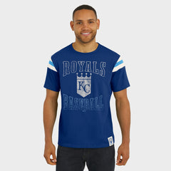 Kansas City Royals Darius Rucker Collection by Fanatics Distressed Sleeve Stripe T-Shirt - Royal - Fanatics Sale