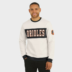 Baltimore Orioles Darius Rucker Collection by Fanatics Colorblock Crewneck Sweatshirt - Cream - Fanatics Discount