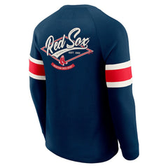 Boston Red Sox Darius Rucker Collection by Fanatics Waffle-Knit Raglan Long Sleeve Henley T-Shirt - Navy - Fanatics on Sale