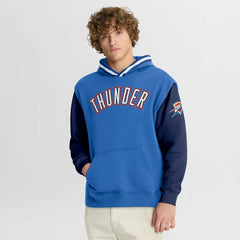 Oklahoma City Thunder Half Court Shot Clock Fastbreak Hoodie Blue/Navy | Fanatics Lifestyle