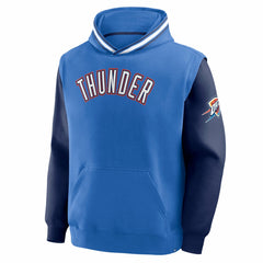 Oklahoma City Thunder Half Court Shot Clock Fastbreak Hoodie Blue/Navy | Fanatics Lifestyle