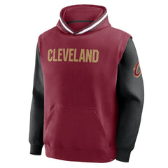 Cleveland Cavaliers Half Court Shot Clock Fastbreak Hoodie for sale Wine/Black | Fanatics US