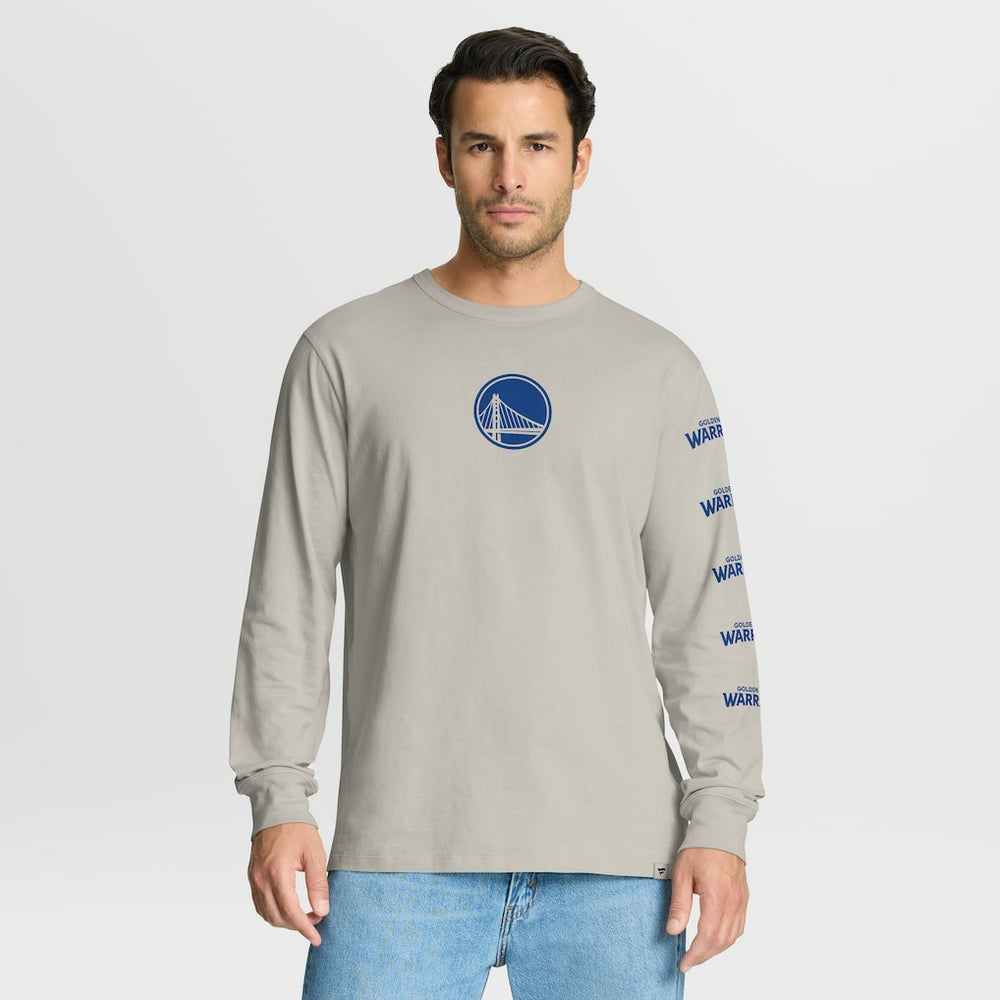 Golden State Warriors Crossover Collection Ball Screen Action Premium Long Sleeve T-Shirt for sale Cream | Fanatics US