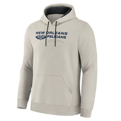 New Orleans Pelicans Crossover Collection Blocked Shot Premium Pullover Hoodie Off White | Fanatics US