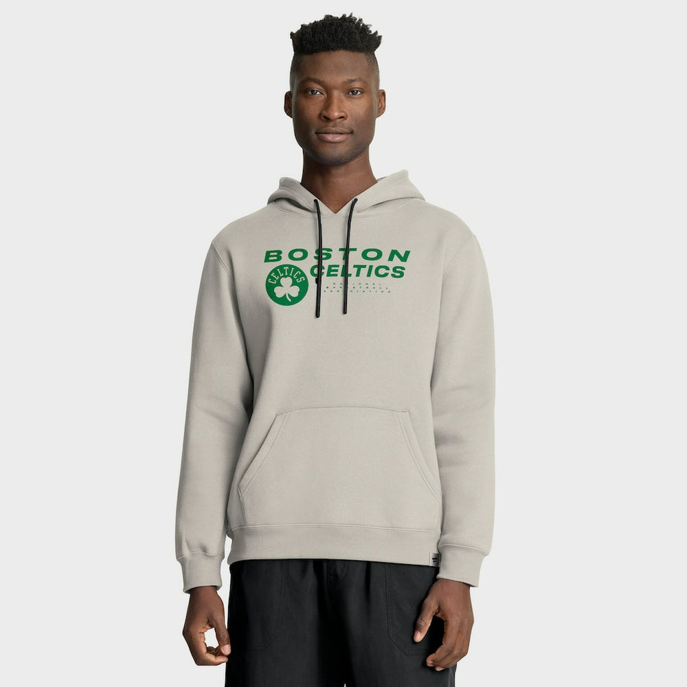 Boston Celtics Crossover Collection Blocked Shot Premium Pullover Hoodie Off White | Fanatics Lifestyle