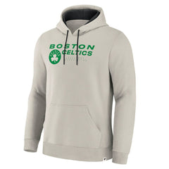 Boston Celtics Crossover Collection Blocked Shot Premium Pullover Hoodie Off White | Fanatics Lifestyle
