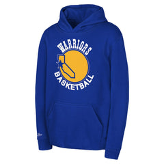 Golden State Warriors Preschool Retro Logo Pullover Hoodie for sale Royal | Mitchell & Ness US