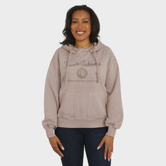 Minnesota Timberwolves WEAR by Erin Andrews Women's Washed Pullover Crewdie Tan