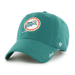 47 brand Miami Dolphins '47 Women's Miata Clean Up Adjustable Hat Aqua