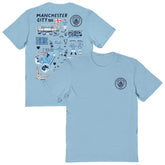 Manchester City Vive La Fete Women's Impressions Artwork T-Shirt Sky Blue