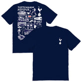 Tottenham Hotspur Vive La Fete Women's Impressions Artwork T-Shirt Navy