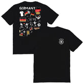 Germany National Team Vive La Fete Women's Impressions Artwork T-Shirt Black