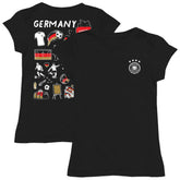 Germany National Team Vive La Fete Girls Youth Color Badge Fitted T-Shirt Black
