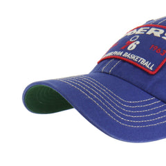 Philadelphia 76ers '47 Wabash Patch Clean Up Adjustable Hat Royal/Tan | 47 brand Lifestyle
