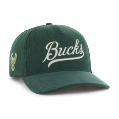 Milwaukee Bucks '47 Golden Age Relaxed Corduroy Hitch Adjustable Hat Hunter Green | 47 brand for sale