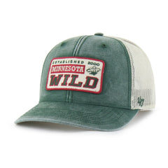 Minnesota Wild '47 Canteen Pigment Dyed Patch Trucker Adjustable Hat - Green - NHL 202801580