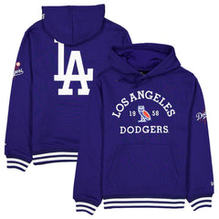 Los Angeles Dodgers OVO x New Era Heavyweight Fleece Hoodie - Royal - New Era Discount