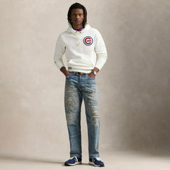 Cubs Polo Ralph Lauren Fleece Hoodie - White - MLB Lifestyle