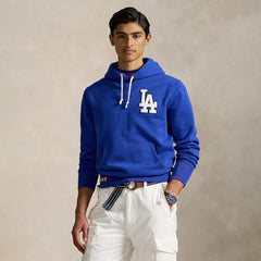 Dodgers Polo Ralph Lauren Fleece Hoodie - Royal - MLB Discount