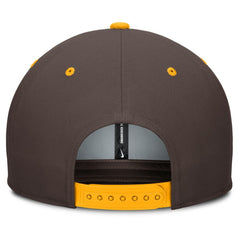 San Diego Padres Nike Cooperstown Collection Pro Dri-FIT Snapback Hat - Brown/Gold - Nike on Sale