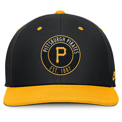 Pittsburgh Pirates Nike Cooperstown Collection Pro Dri-FIT Snapback Hat - Black/Gold - Nike Discount
